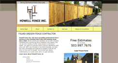 Desktop Screenshot of howellfencing.com