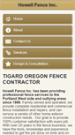 Mobile Screenshot of howellfencing.com