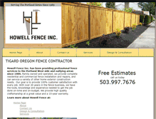 Tablet Screenshot of howellfencing.com